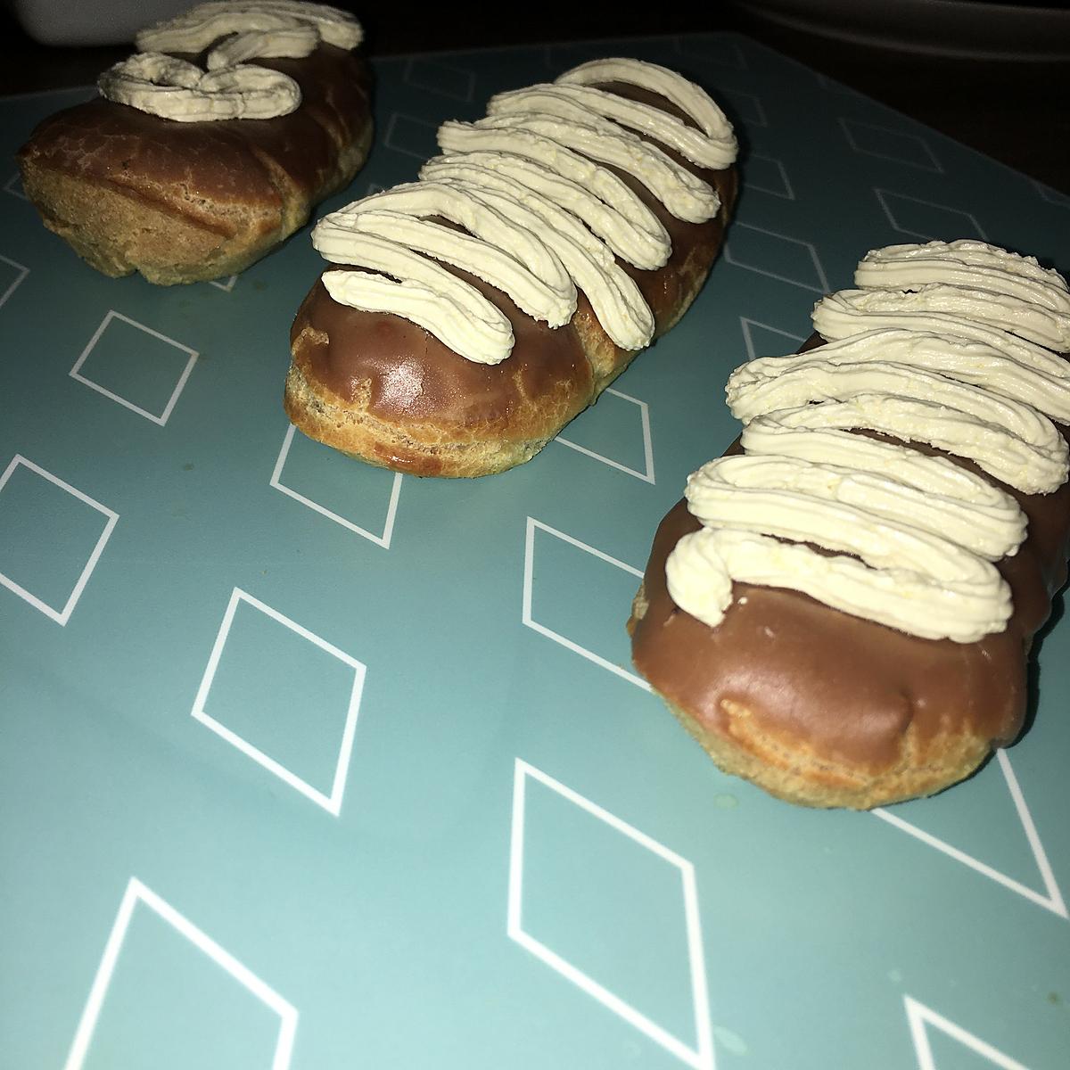 recette Éclairs au praliné