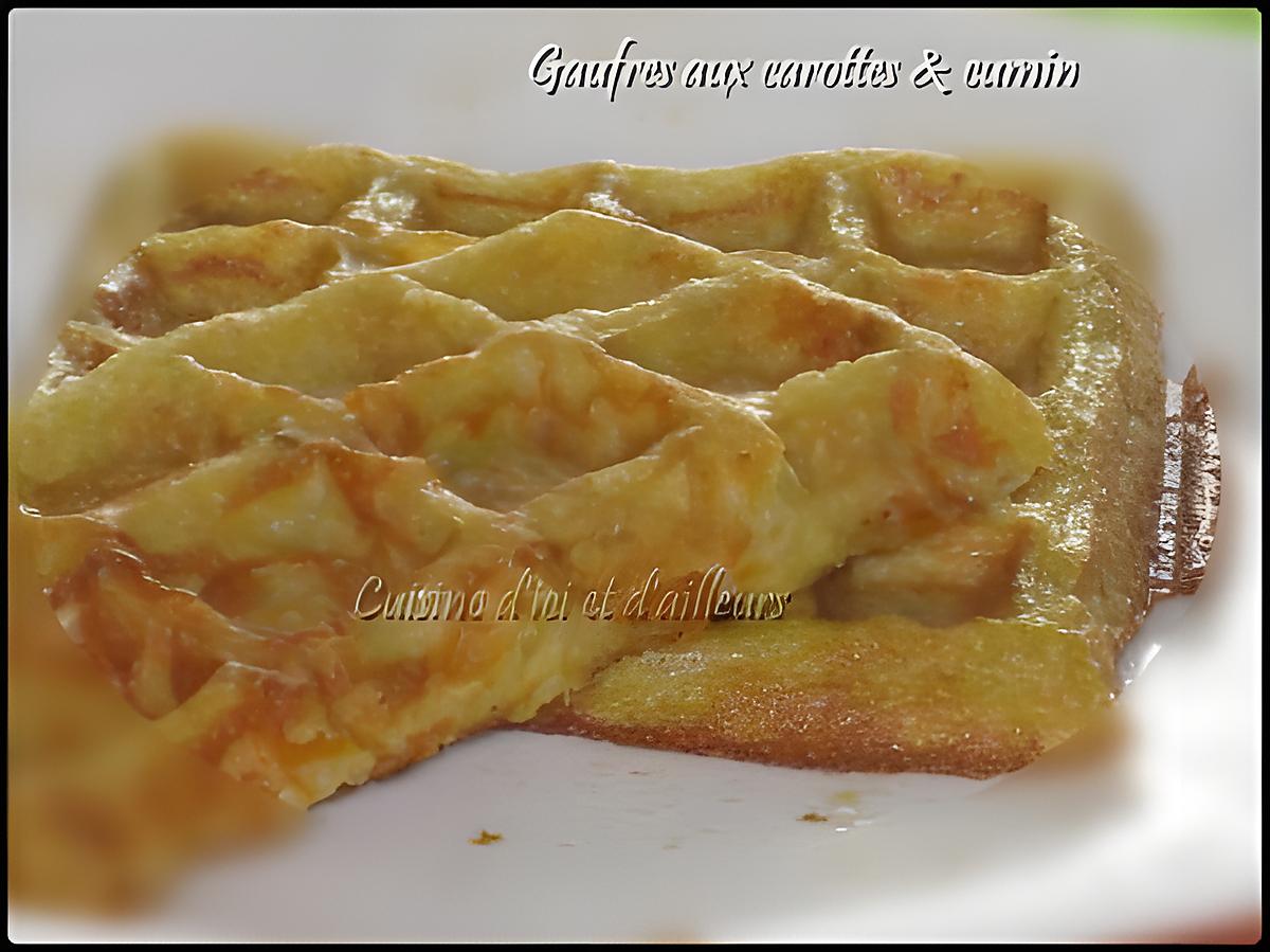 recette Gaufres au carottes & cumin