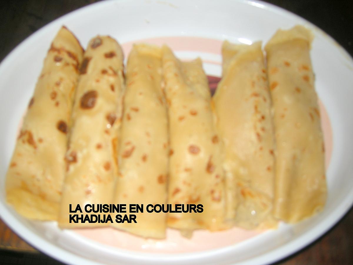 recette Crêpes farcies aux miettes de thon