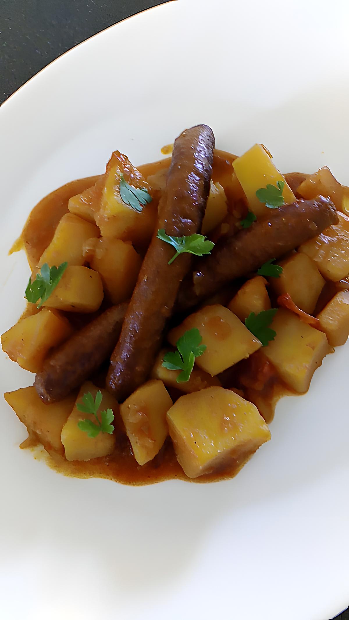 recette ragout pommes de terre merguez