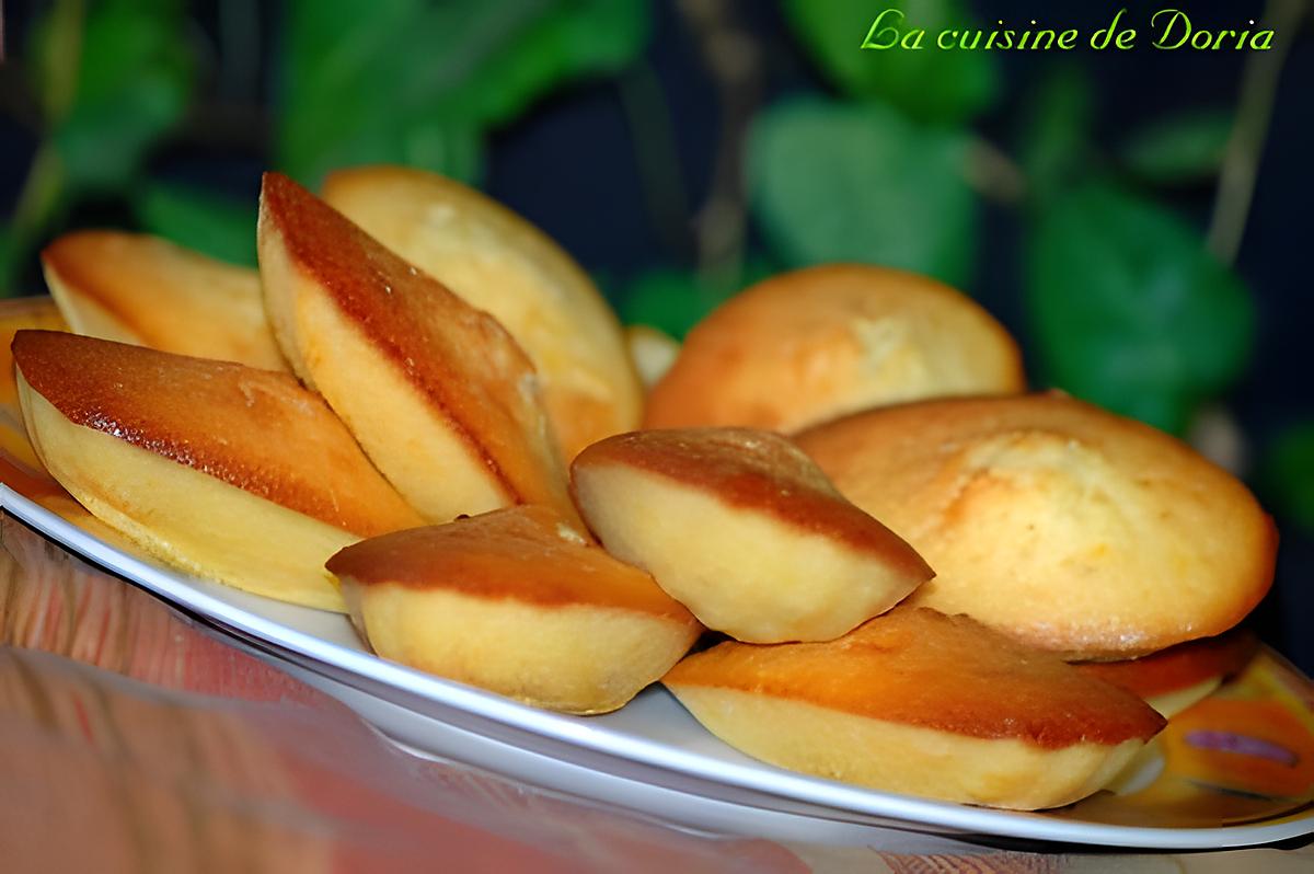 recette Madeleines à l'orange