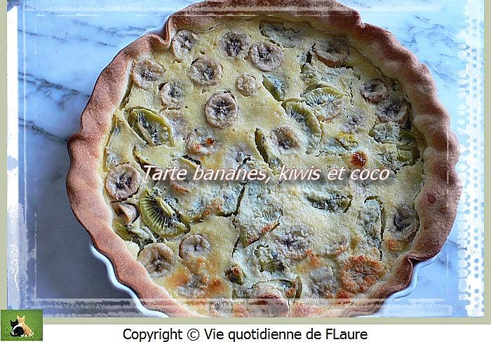 recette Tartelettes bananes, kiwis et coco