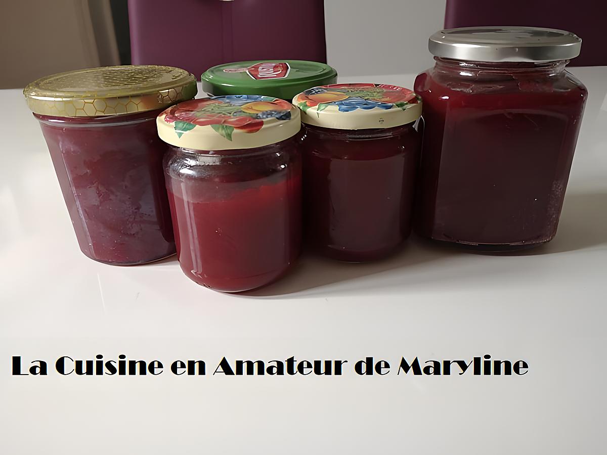 recette Confiture de cerises et pommes