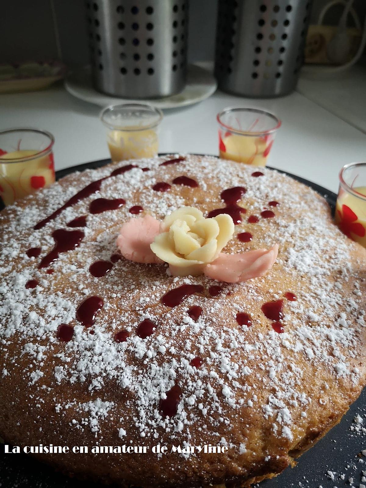 recette Gâteau aux pommes et fleur d'oranger