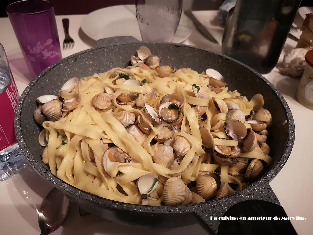 recette Tagliatelles aux coques