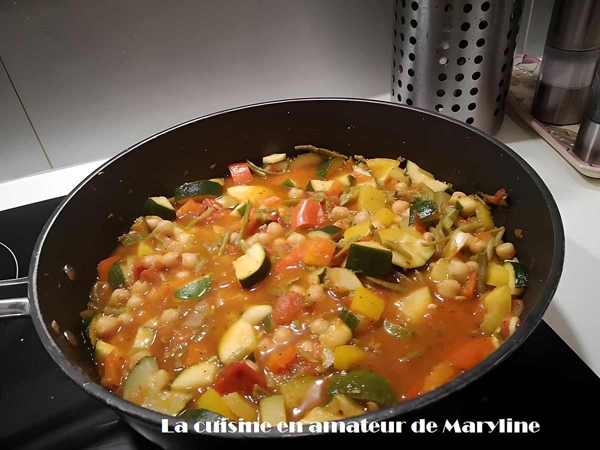 recette Poêlée de légumes et pois chiches