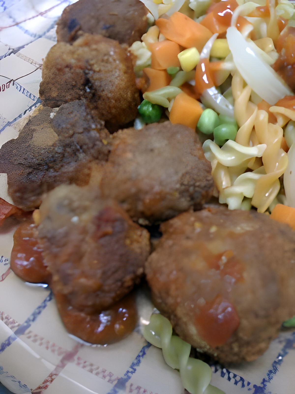 recette BOULETTES DE VIANDE A LA SAUCE TOMATE