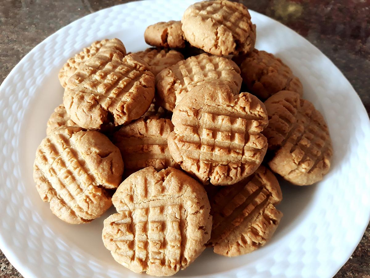 recette Biscuits au beurre de cacahuètes (sans oeufs)