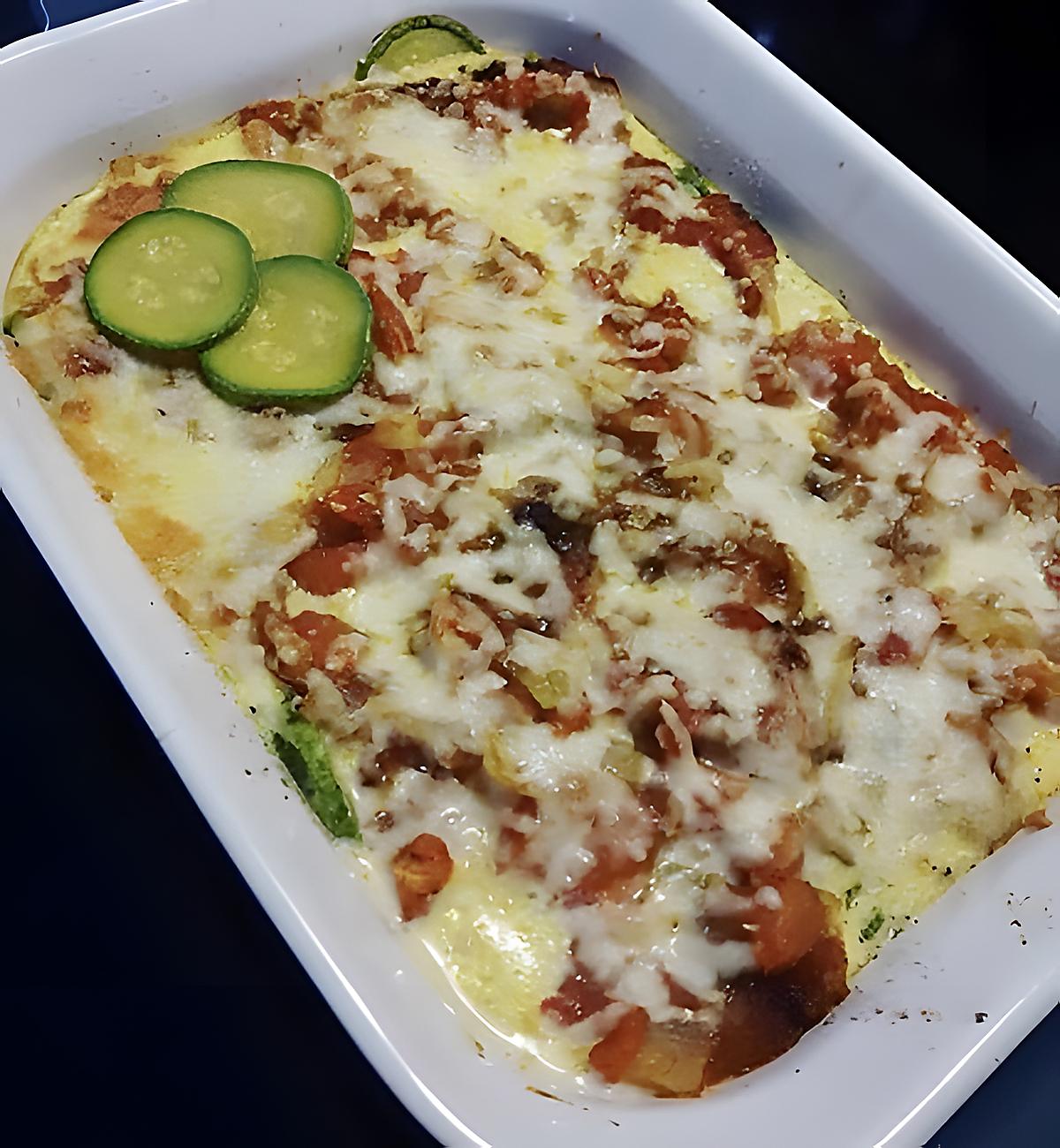 recette Gratin de courgettes à la grecque