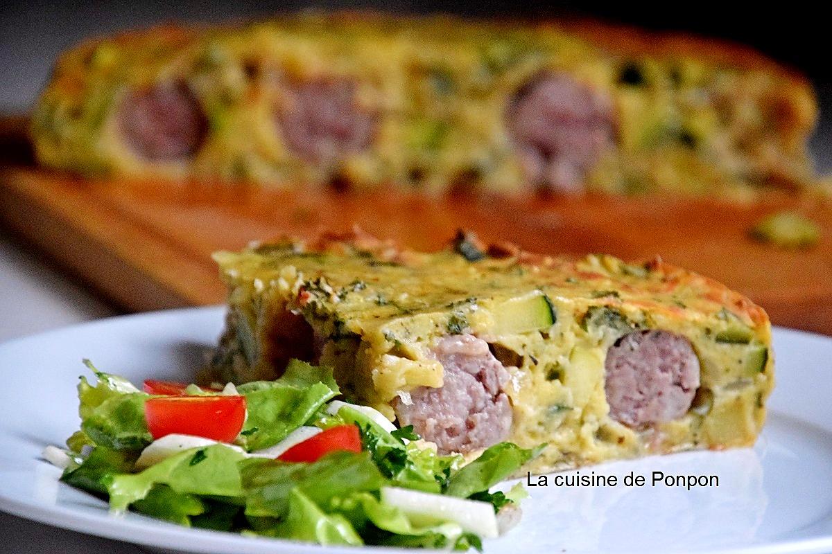 recette Gâteau de saucisse et courgette