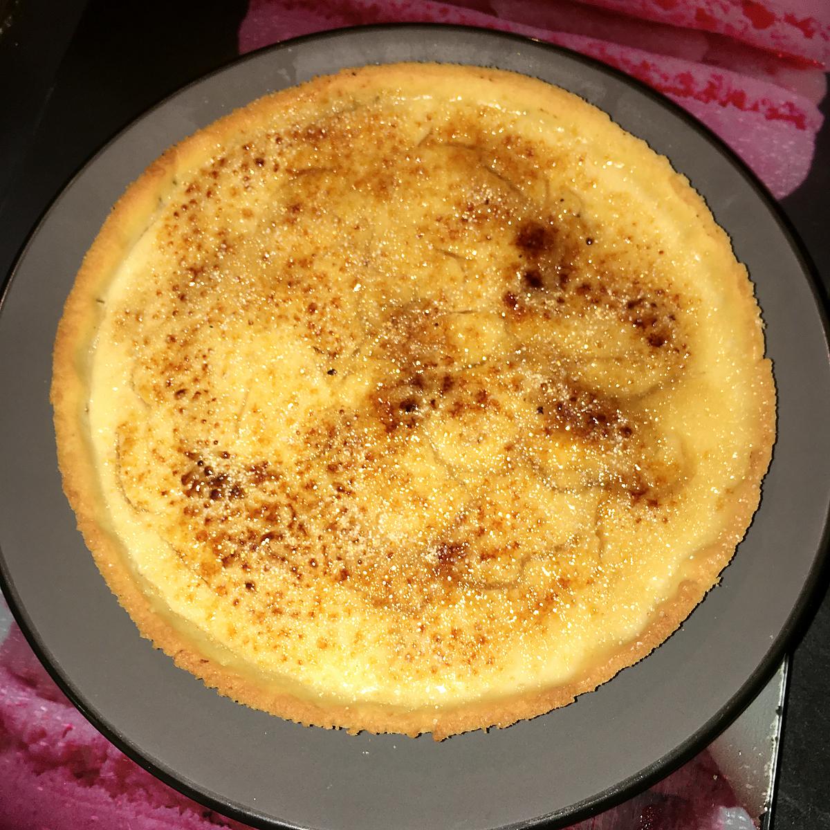 recette Tarte a la crème brûlée