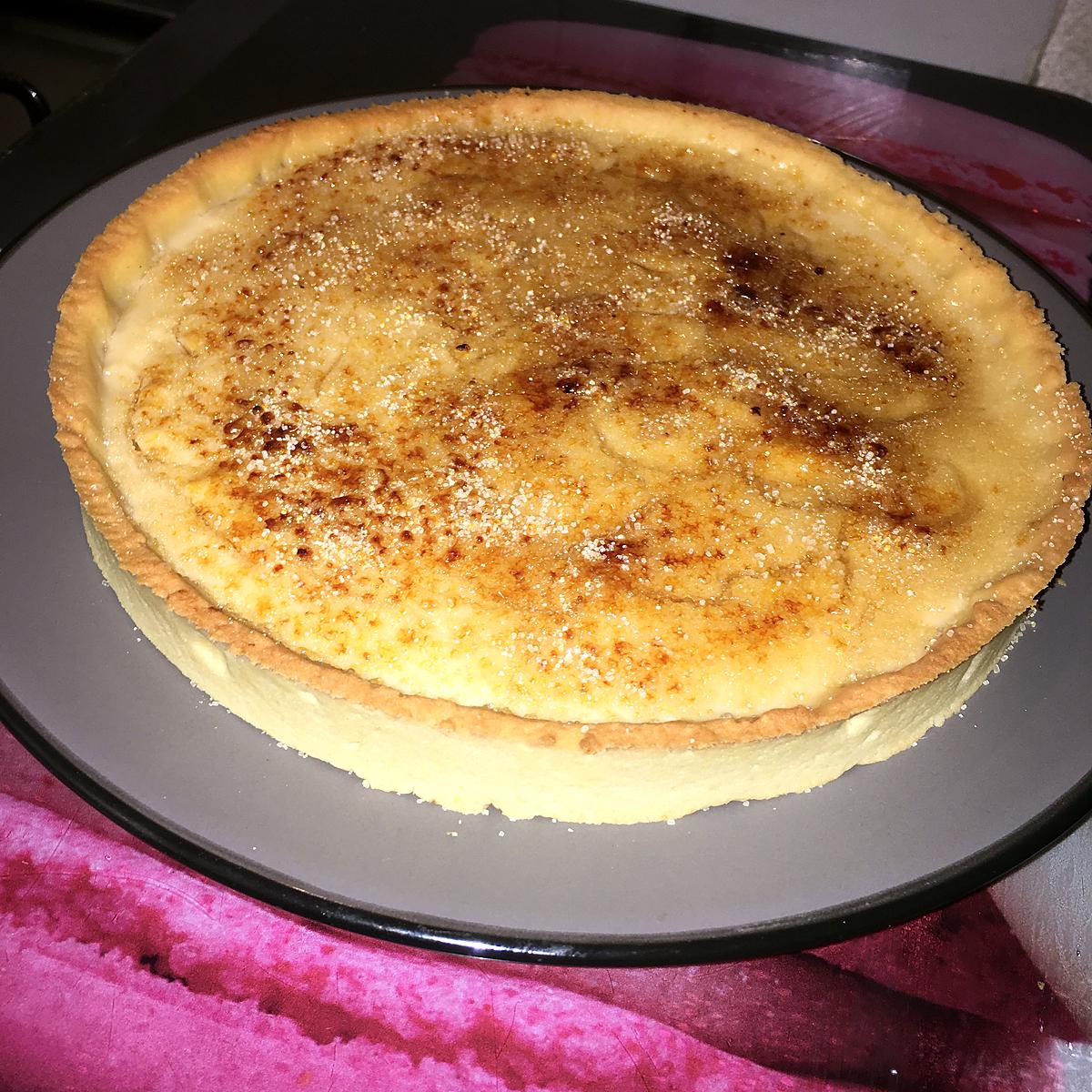 recette Tarte a la crème brûlée