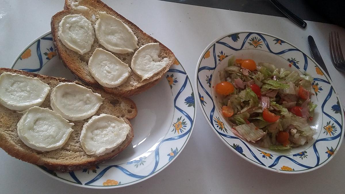 recette Salade d été au chèvre jambon tomates