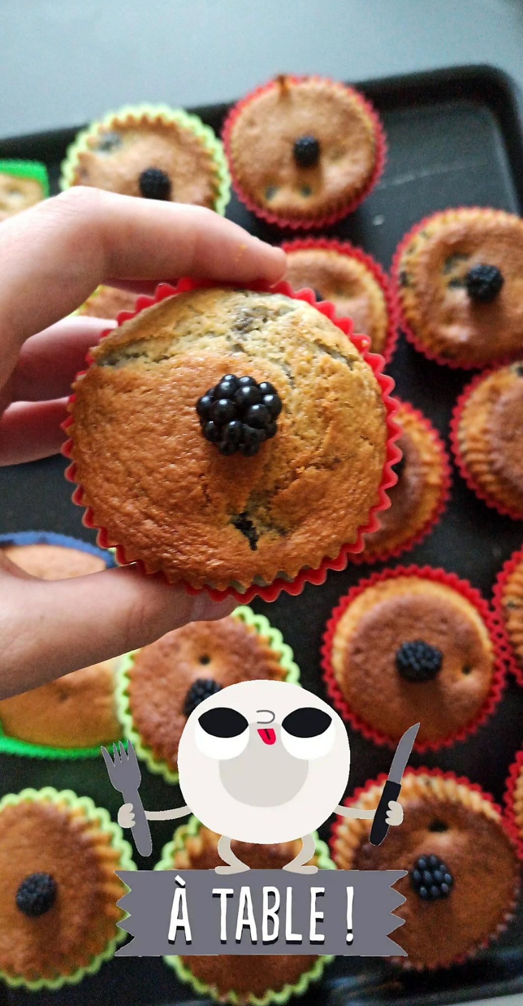 recette Muffins aux Mures