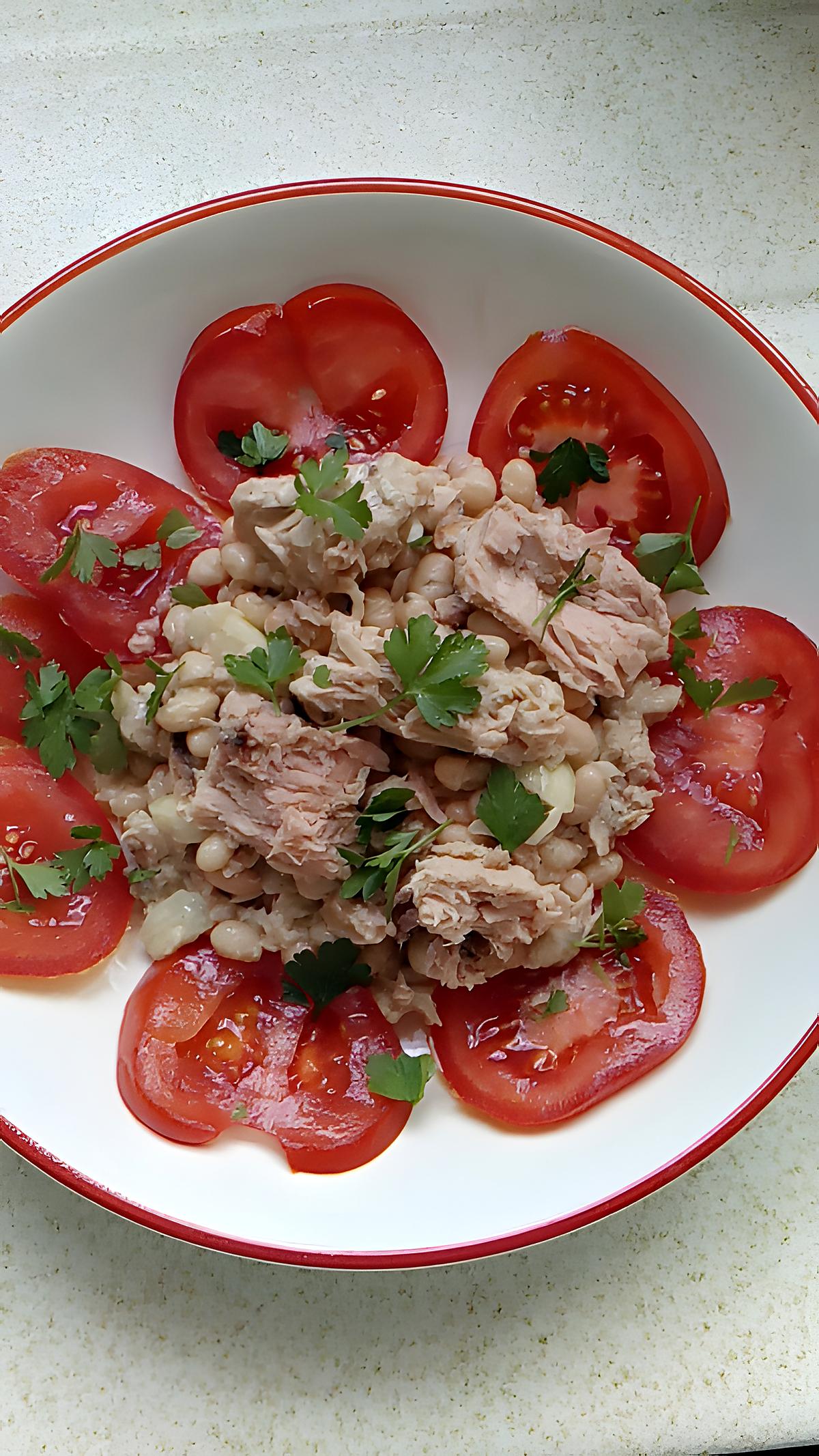 recette salade haricot blanc au thon
