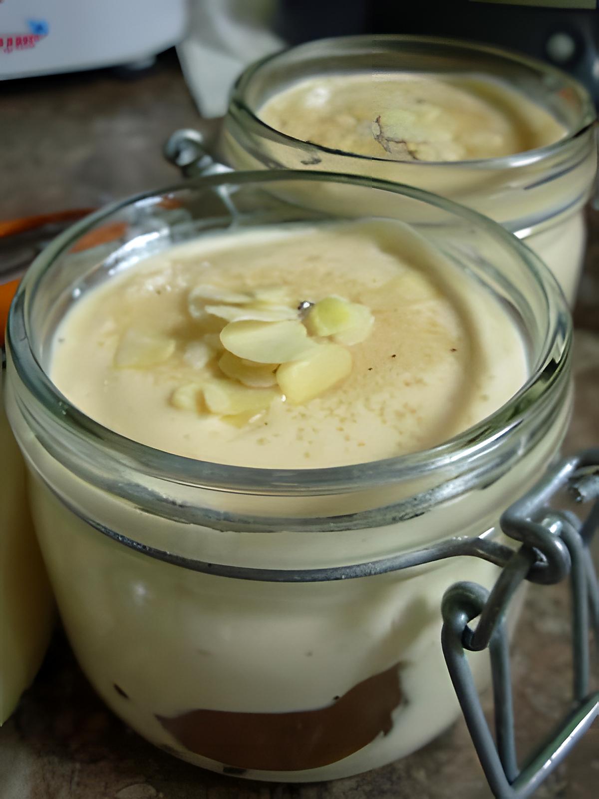 recette Mousse de fromage saveur vanille et petit Lu à la crème de marron.