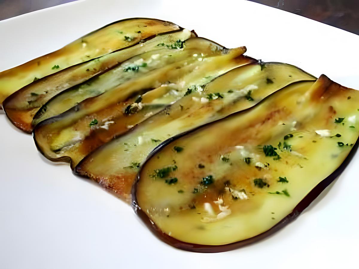 recette Aubergine et champignons marinés