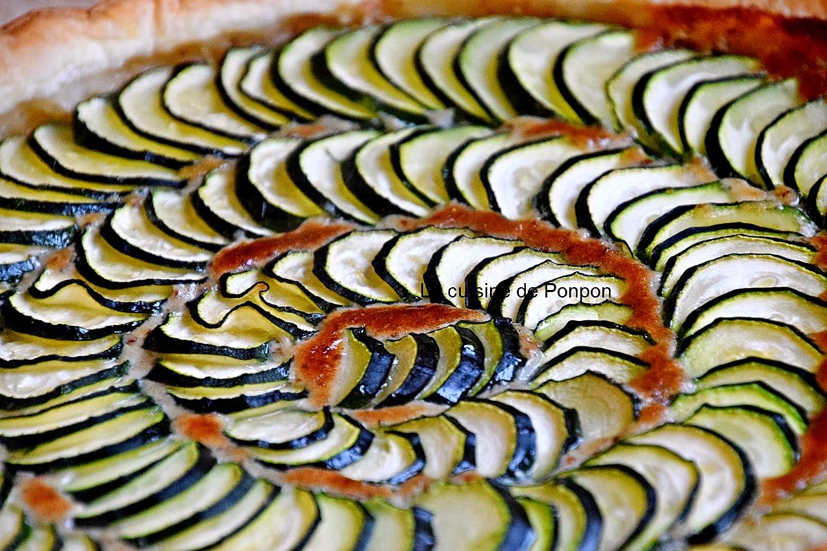 recette Tarte trop facile à la courgette et au gorgonzola, végétarien