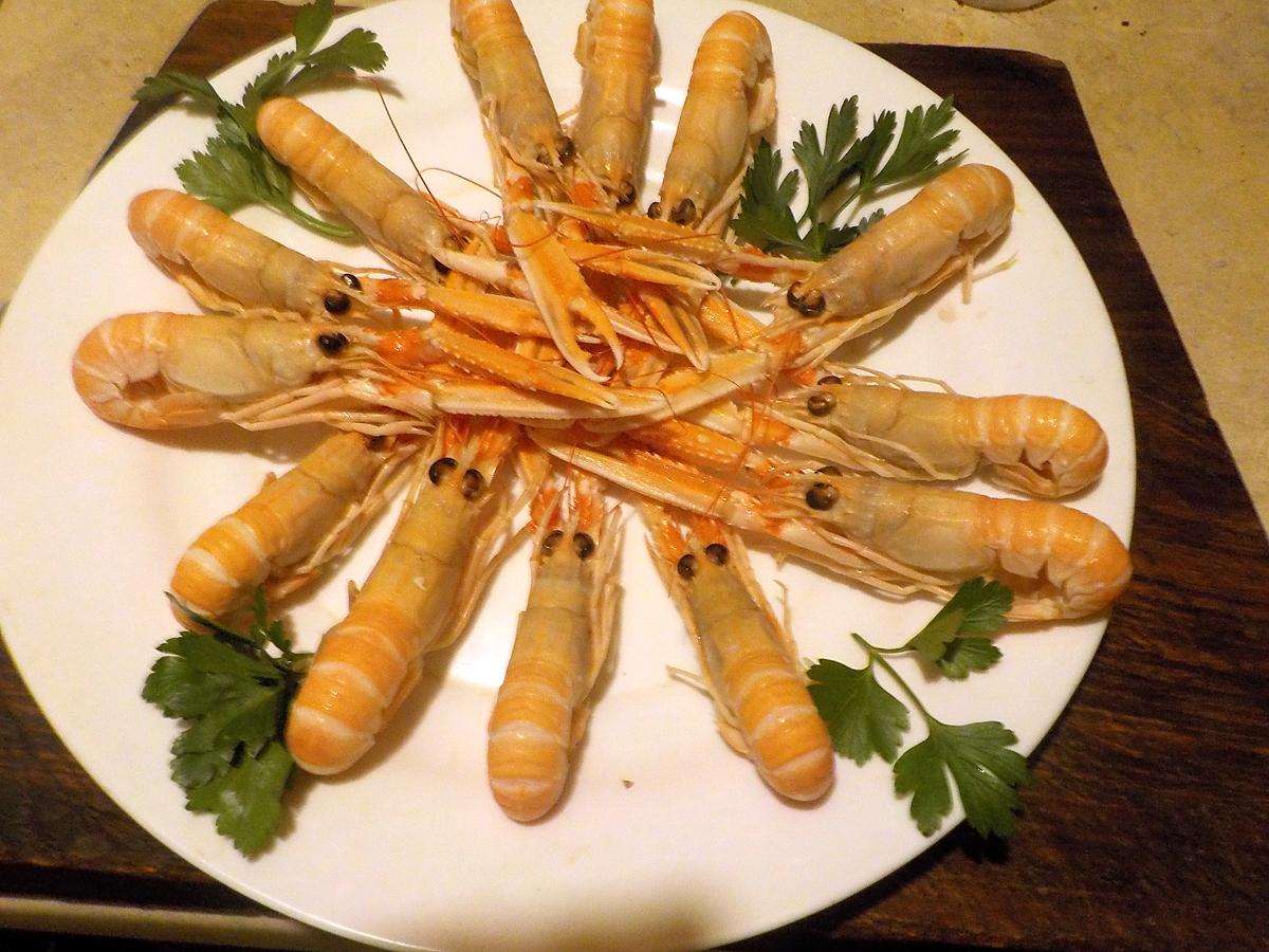 recette Langoustines sauce vierge au fenouil