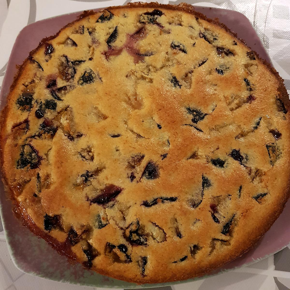 recette Clafouti aux prunes et coco