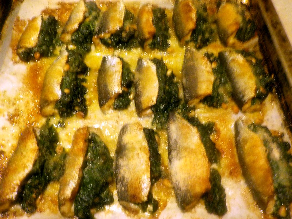 recette Filets de sardines farcis aux épinards