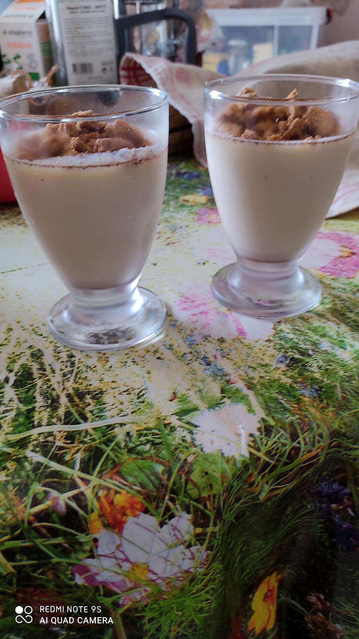 recette Panna cotta au lait concentré cannelle spéculoos