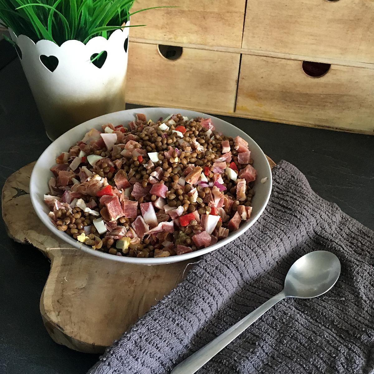 recette Salade de lentilles