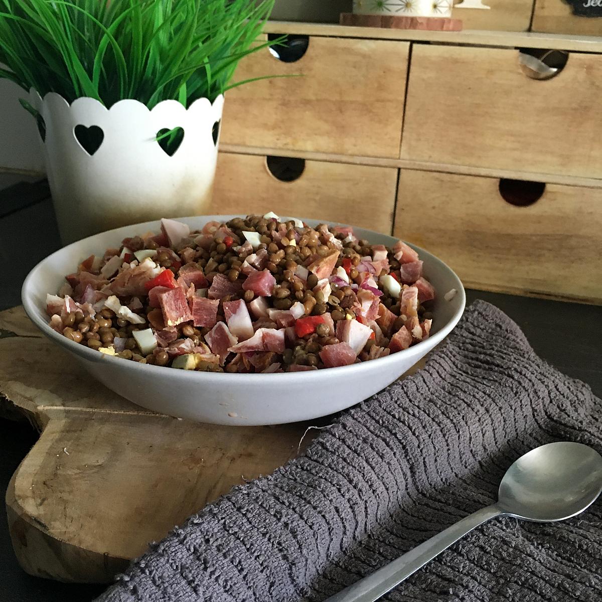 recette Salade de lentilles