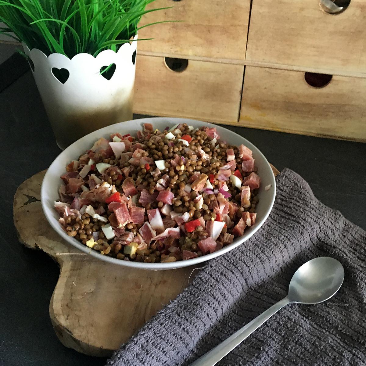 recette Salade de lentilles