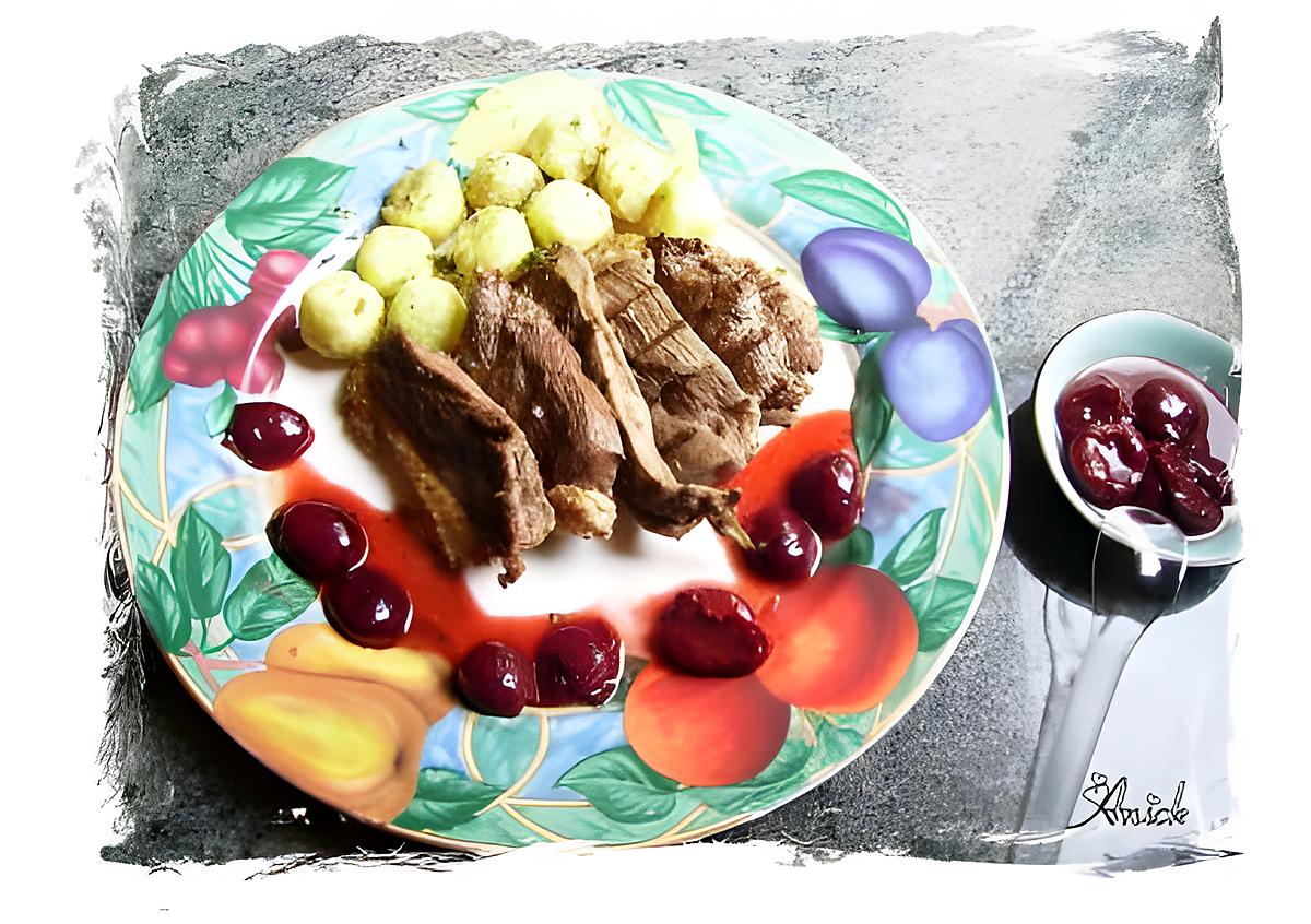 recette magrets de canard grillés , sauce aux cerises