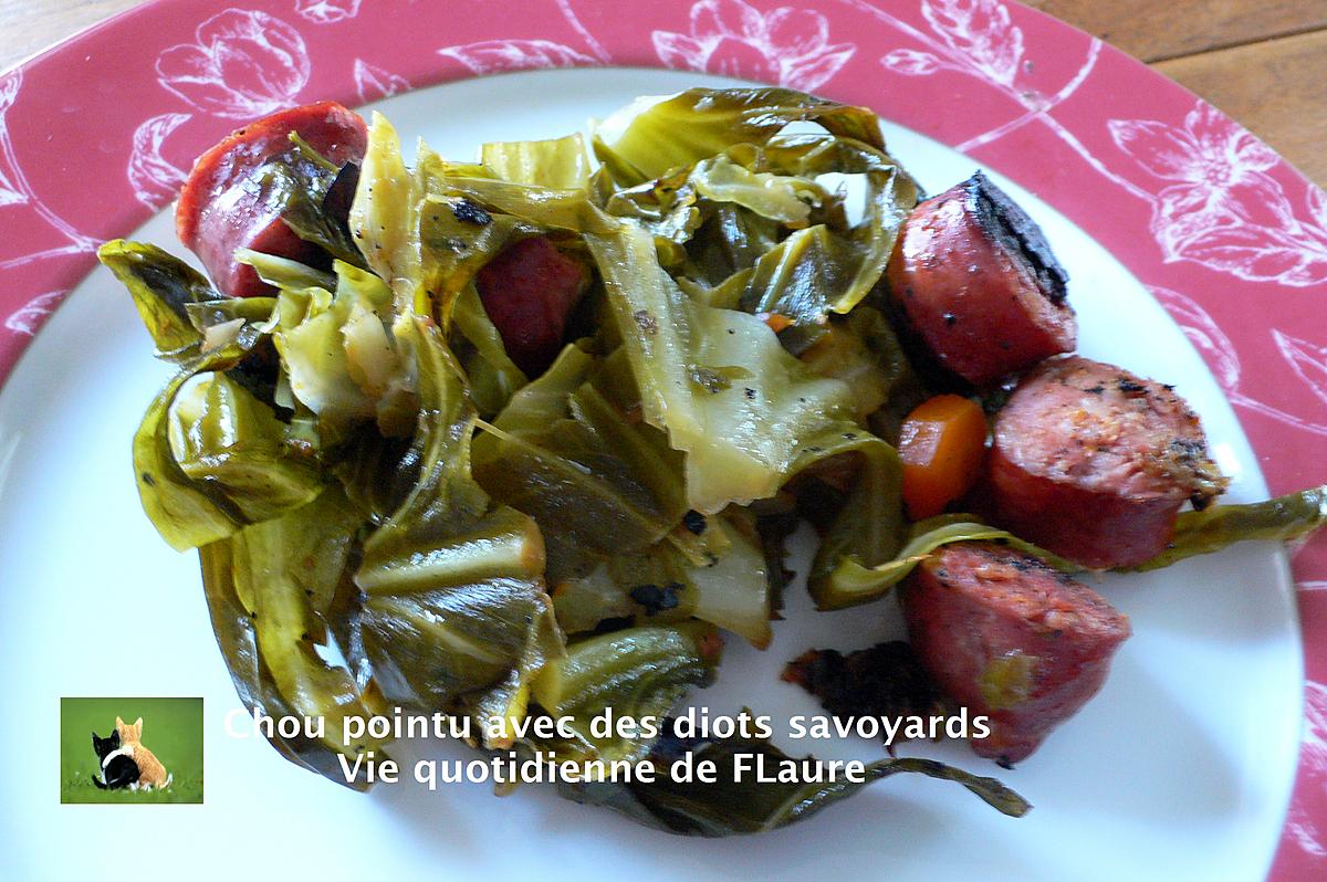 recette Chou pointu avec des diots savoyards