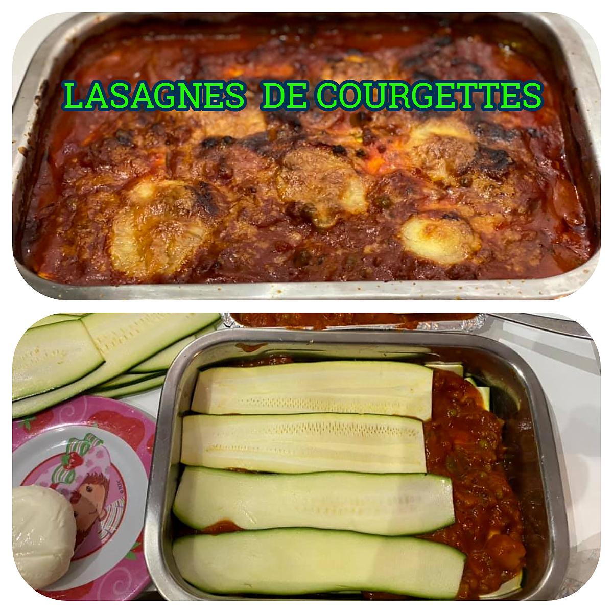 recette LASAGNES DE COURGETTES