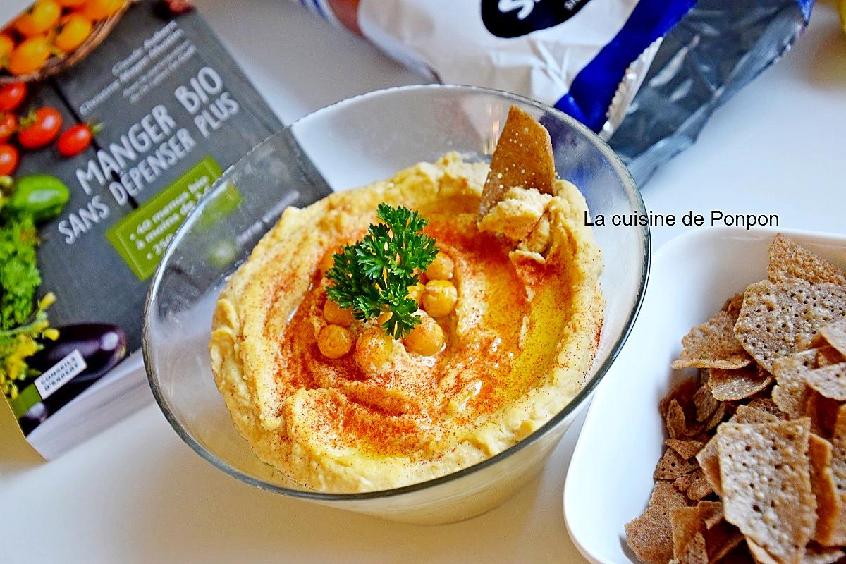 recette Houmous de pois chiches, vegan