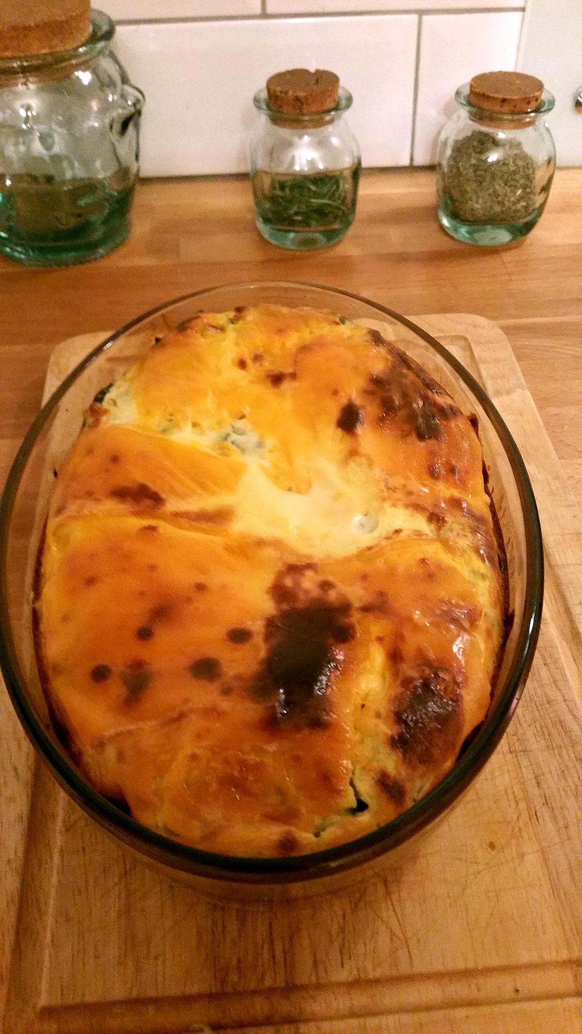 recette clafoutis de courgettes au cheddar