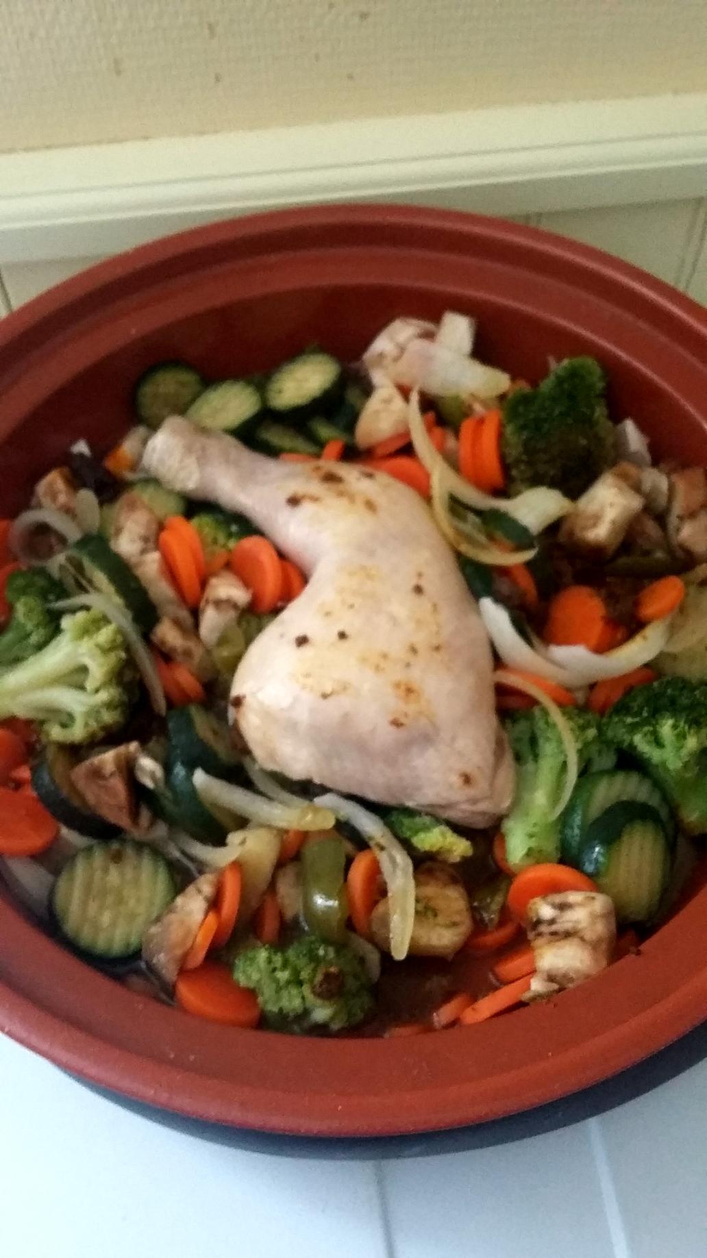 recette Tajine de légumes poulets