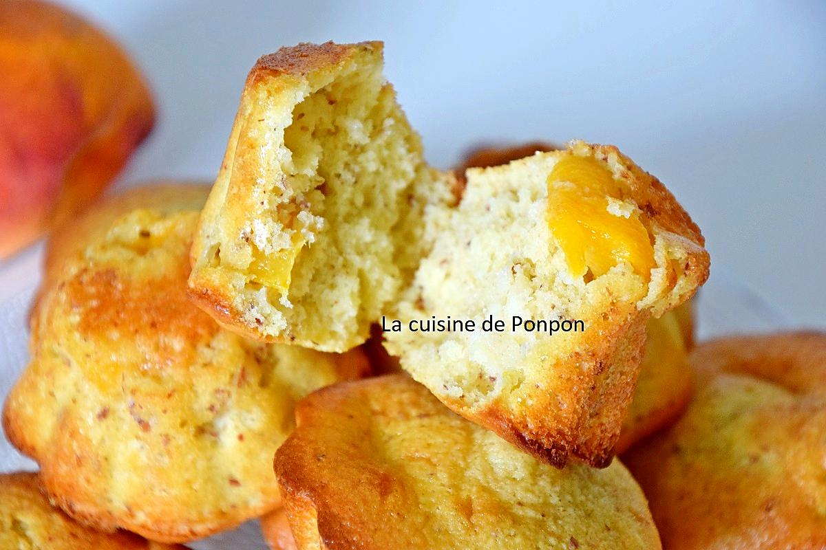 recette Muffin aux pêches et cardamone, sans beurre