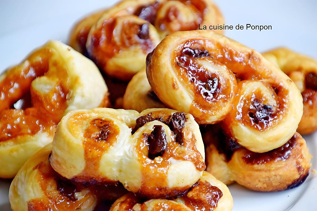 recette Palmier au caramel beurre salé et chunks