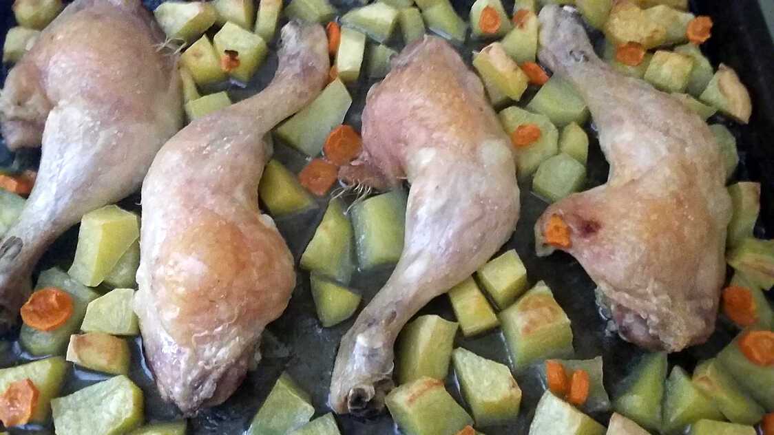 Poulet Pommes De Terre Carottes Au Four