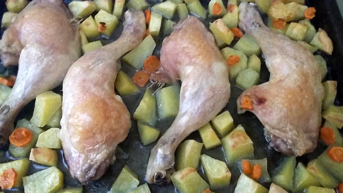 recette Poulet pommes de terre carottes facile