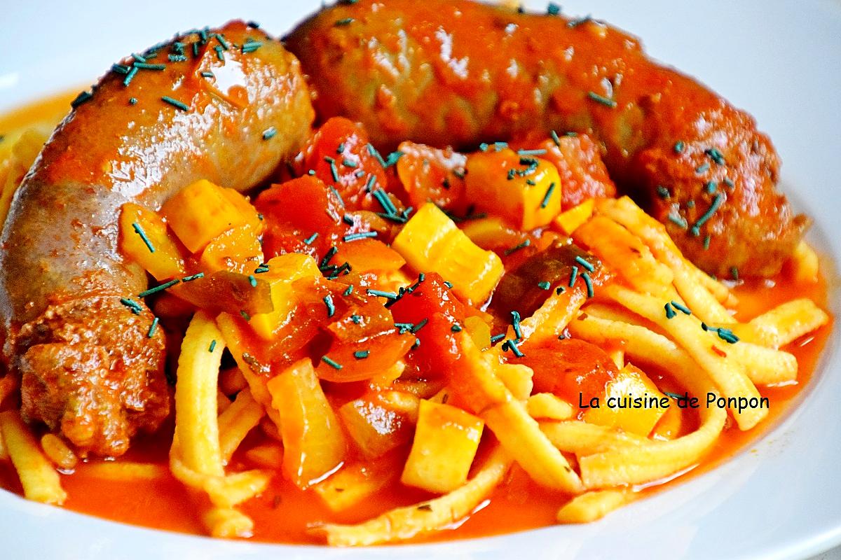 recette Saucisse italienne au fenouil à la sauce tomate