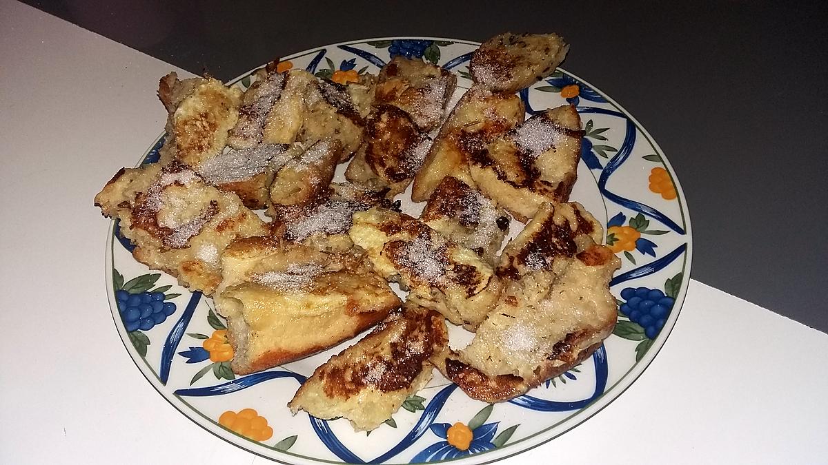 recette Pain perdu au sucre