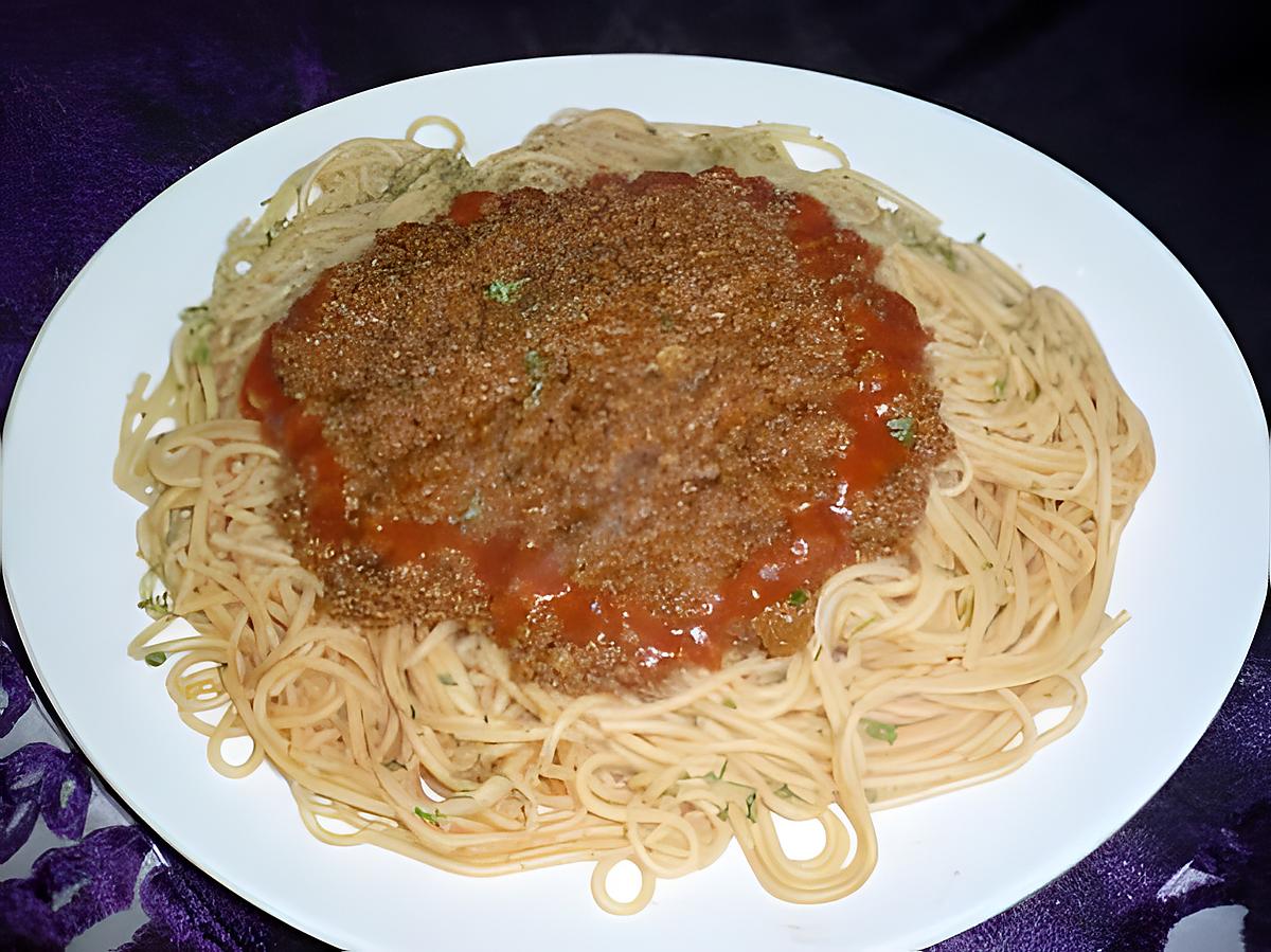 recette Spaghettis bolognaise express