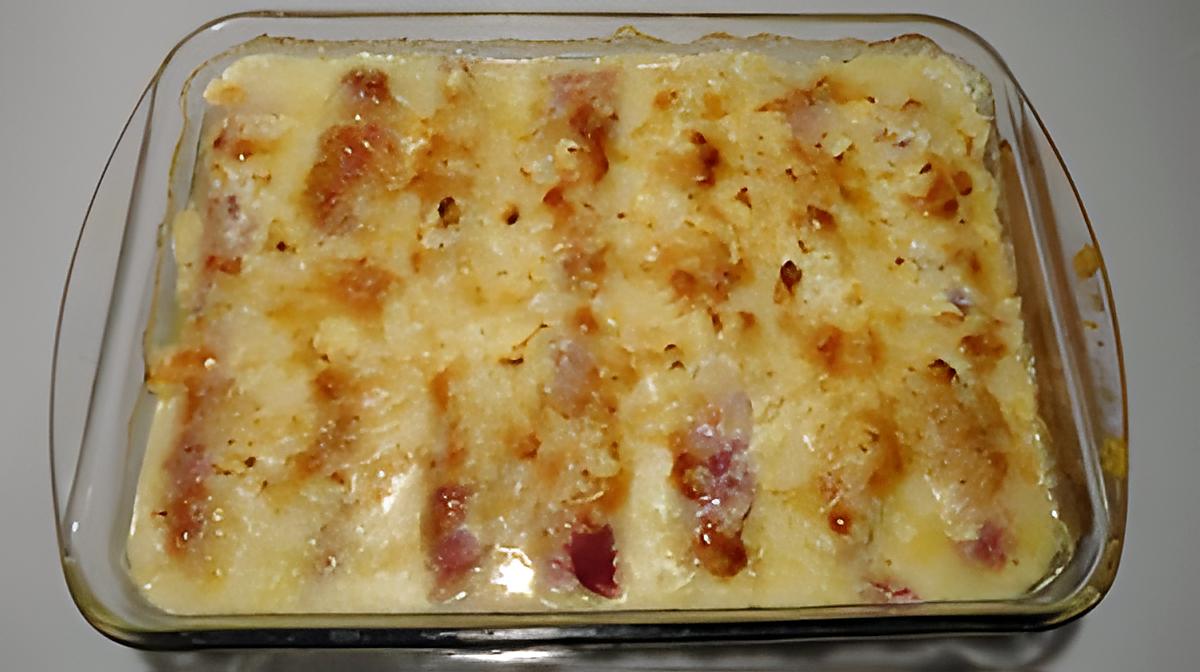 recette Gratin poireaux jambon béchamel