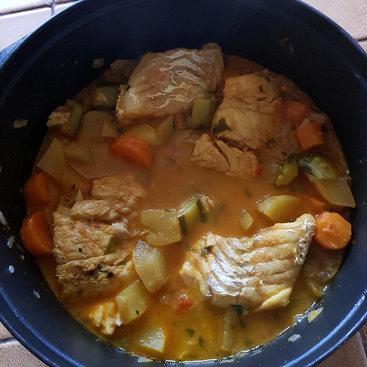 recette Tajine de colin au citron confit