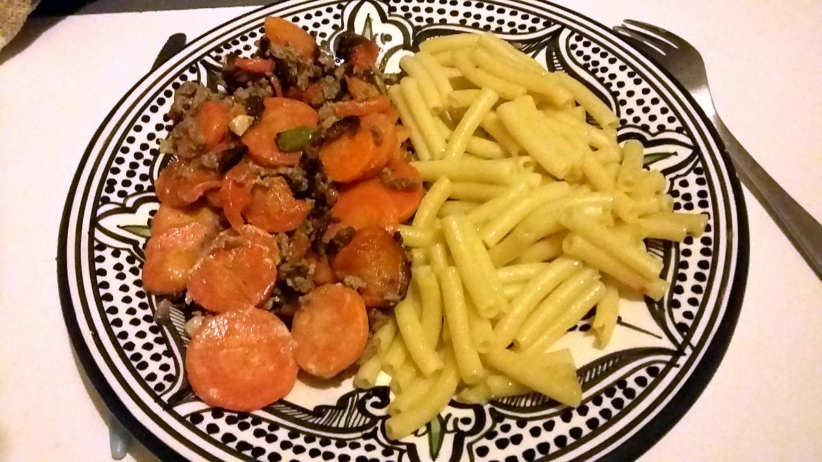 recette Poêlée carottes poireaux viande