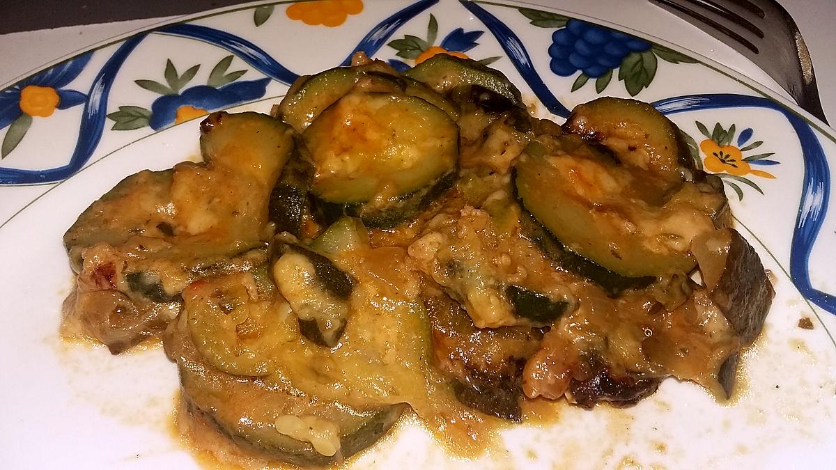 recette Poêlée de courgettes etc...