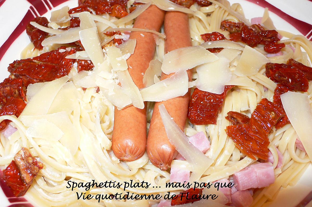 recette Spaghettis plats …. Mais pas que