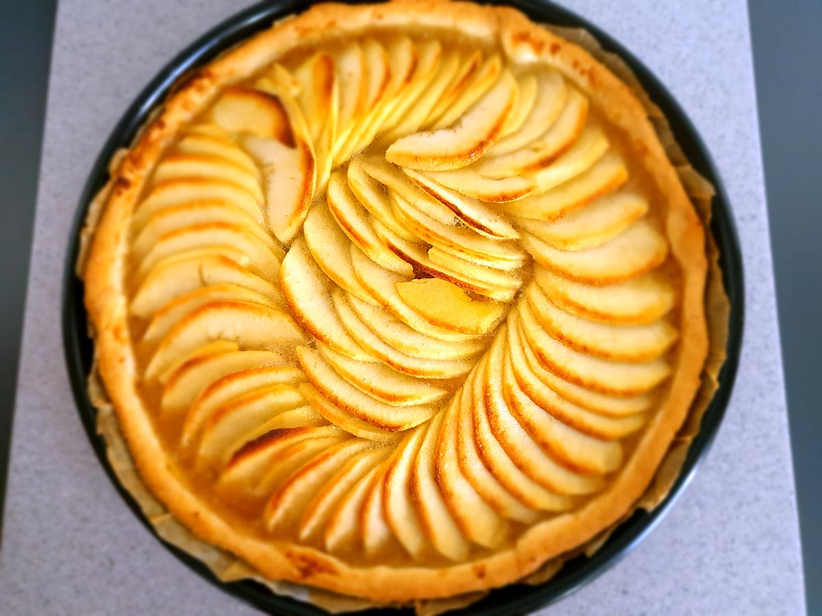 recette Tarte aux pommes  compote maison