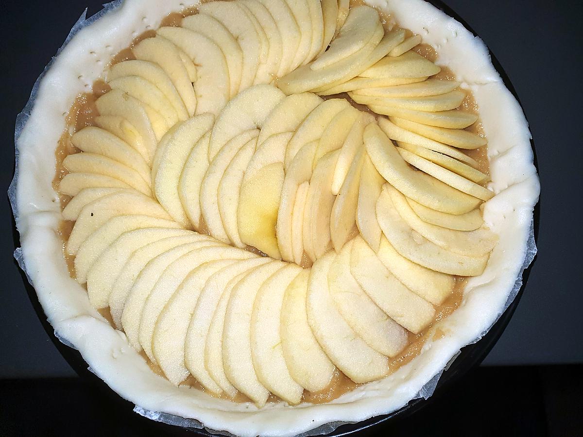 recette Tarte aux pommes  compote maison