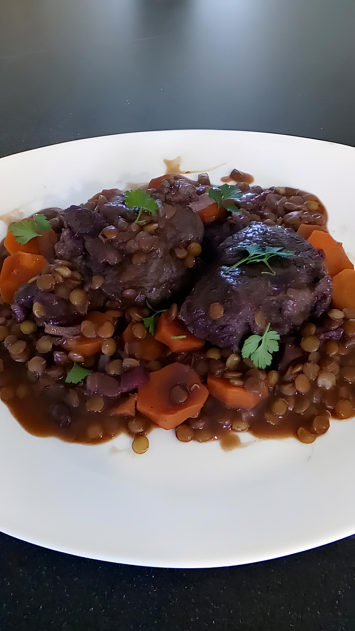 recette boeuf lentilles carottes